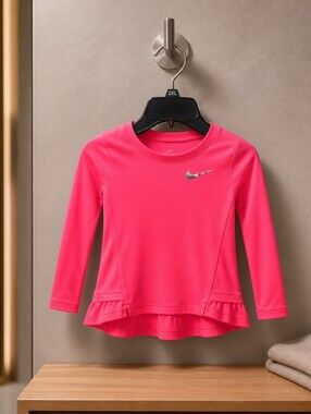 Nike Girls Ruffle Hem Athletic Top